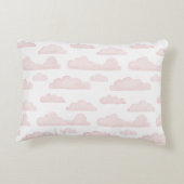 Roos Dreamtime Waterverf Clouds Accent Pillow Kussen (Achterkant)
