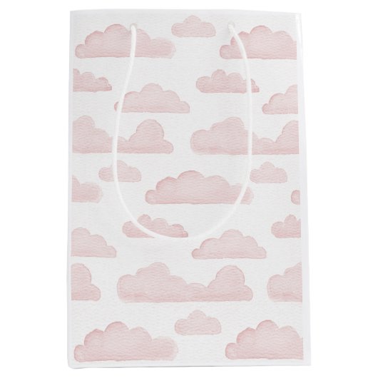 Roos Dreamtime Waterverf Clouds Gift Bag Medium Cadeauzakje (Voorkant)