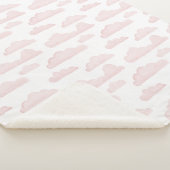 Roos Dreamtime Waterverf Clouds Sherpa Blanket Deken (3/4)