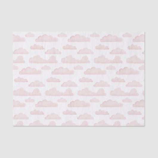 Roos Dreamtime Waterverf Clouds Tissue Paper Tissuepapier (Voorkant)