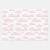 Roos Dreamtime Waterverf Clouds Wrapping Paper (Voorkant 3)