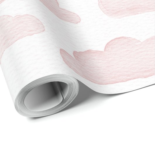 Roos Dreamtime Waterverf Clouds Wrapping Paper Cadeaupapier (Rol Hoek)