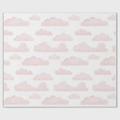 Roos Dreamtime Waterverf Clouds Wrapping Paper Cadeaupapier (Vlak)