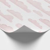 Roos Dreamtime Waterverf Clouds Wrapping Paper Cadeaupapier (Hoek)