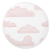 Roos Dreamtime Waterverf Wolken Keramische Pull Knop (Voorkant)