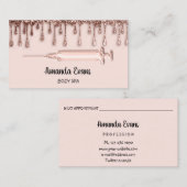 Roos drijft de Beauty Studio Wellness Botox spuit Afsprakenkaartje (Voorkant / Achterkant)