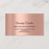 Roos droogt nagels Wax Makeup Copper Body Cosmetic Visitekaartje (Achterkant)