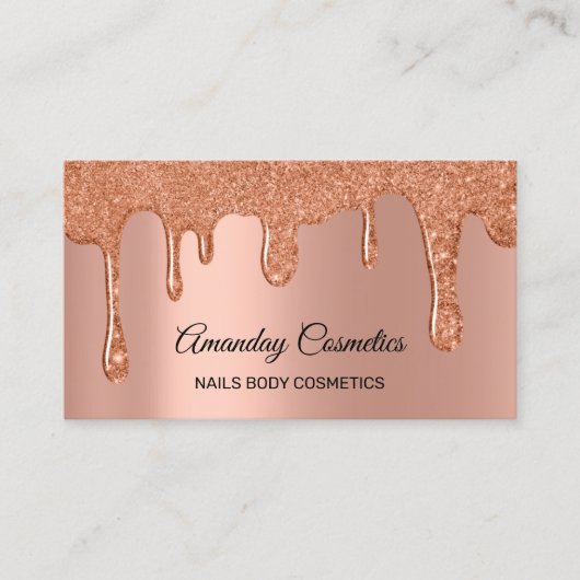 Roos droogt nagels Wax Makeup Copper Body Cosmetic Visitekaartje (Voorkant)