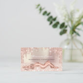 Roos druist Glitter Body Massage Care GR CODE SPA Afsprakenkaartje (Staand voorkant)