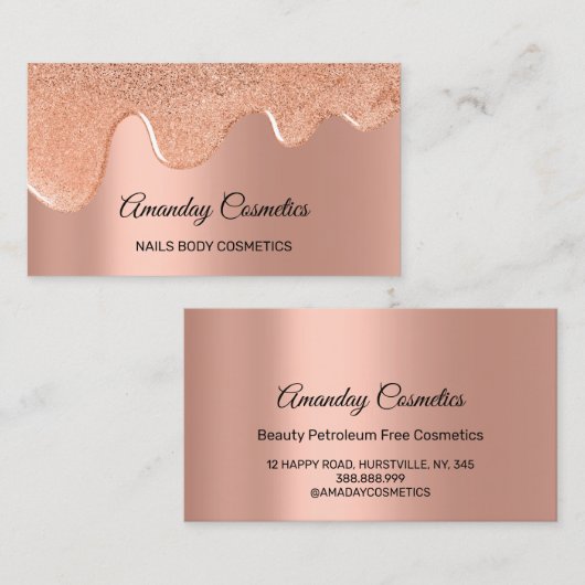 Roos druist tegen artiest Wax Makeup body Cosmetic Visitekaartje (Voorkant / Achterkant)