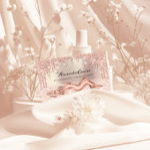 Roos druppels Glitter Body Massage Care QRCODE Log Afsprakenkaartje