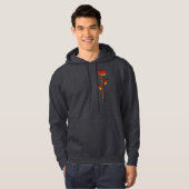 Roos Duitse vlag Hoodie (Voorkant volledig)