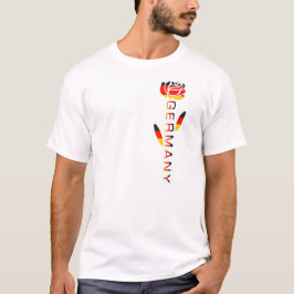 Roos Duitse vlag T-shirt