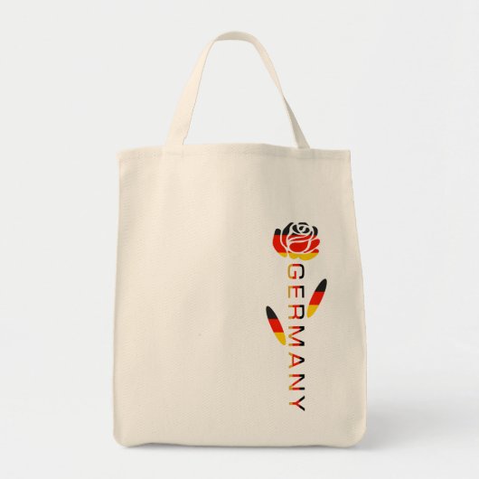 Roos Duitse vlag Tote Bag (Voorkant)