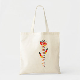 Roos Duitse vlag Tote Bag