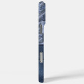  Roos | Dustblauw vlasleder Case-Mate iPhone Case (Achterkant / Rechts)