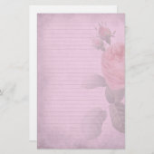  Roos duusky roze schrijfpapier Briefpapier (Voorkant / Achterkant)