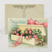 Roos Easter Briefkaart (Voorkant / Achterkant)