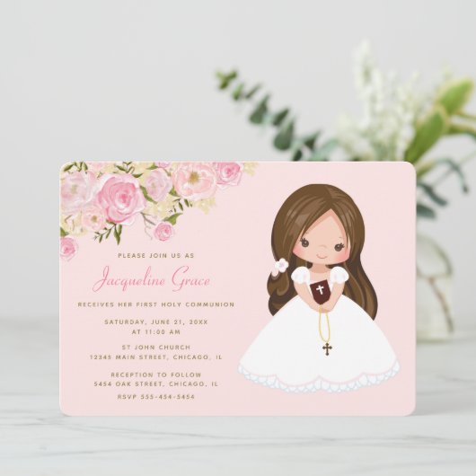 Roos - eerste uitnodiging van de gemeenschap (Staand voorkant)