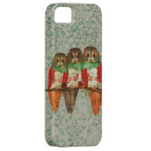 Roos Eigendom Jade Damask iPhone Case (Back/Rechts)