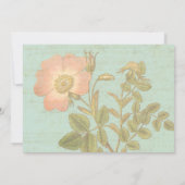 Roos Elegant 25th Jubileum Dinner Kaart (Achterkant)