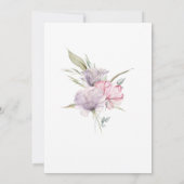 *~* Roos Elegant AR15 ROZE Bloemen RSVP bruiloft Kaart (Achterkant)