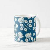 Roos: Elegant bloemmotief Koffiemok (Voorkant rechts)