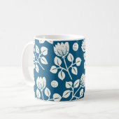 Roos: Elegant bloemmotief Koffiemok (Voorkant links)
