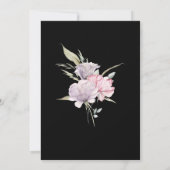 *~* Roos Elegant PINK Floral AR15 RSVP Wedding Kaart (Achterkant)