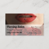 Roos Elegant Sterling Silver Jewelry Lips Pierling Visitekaartje (Voorkant)