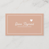 Roos Elegant Woman Visitekaartje (Voorkant)