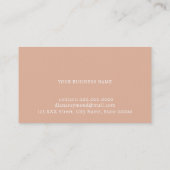 Roos Elegant Woman Visitekaartje (Achterkant)