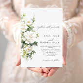 Roos | Elegante en moderne pastel bruiloft Kaart