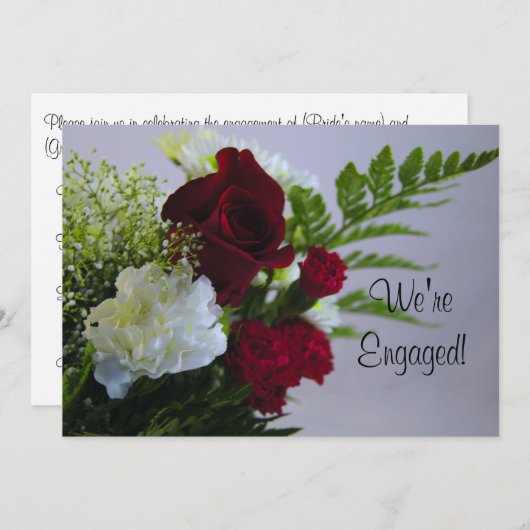 Roos en anjers kaart (Voorkant / Achterkant)