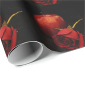 Roos en Apple Cadeaupapier (Rol Hoek)