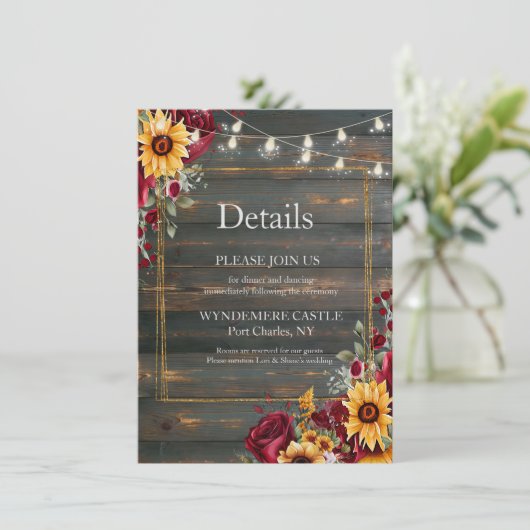 Roos en Aster Informatiekaartje (Staand voorkant)