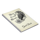 Roos en bedekking Bossen Gastenboek getint Notitieboek (Rechterzijde)