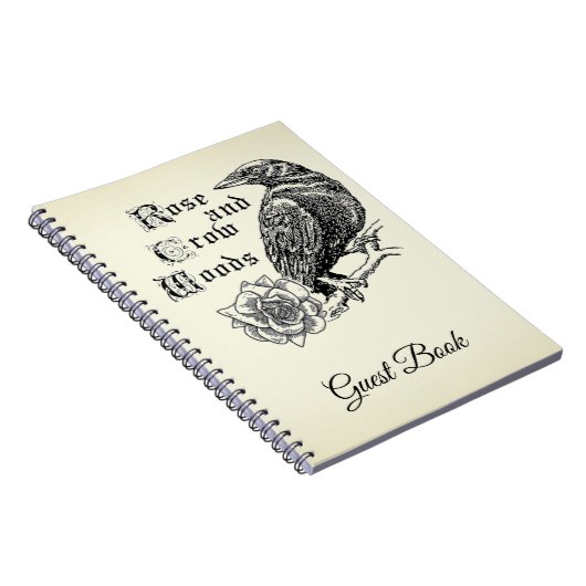 Roos en bedekking Bossen Gastenboek getint Notitieboek (Rechterzijde)