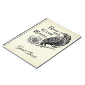 Roos en bedekking Bossen Gastenboek getint Notitieboek (Linkerzijde)