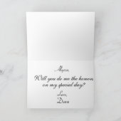 Roos en Berry Stems word je mijn Bridesmaid? Kaart (Binnen)