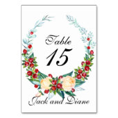 Roos en Berry Waterverf Stems Kaart (Achterkant)