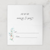 Roos en Berry Waterverf Stems Plaatskaartje (Buitenkant ongevouwen)