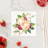 Roos en Berry Waterverf Stems Servet (Insitu)