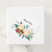 Roos en Berry Waterverf Stems Wedding Bedankjes Labels (In situ)