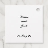 Roos en Berry Waterverf Stems Wedding Bedankjes Labels (Achterkant)