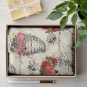 Roos en biefenontvlechting Tissuepapier (Geschenk)