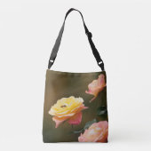 Roos en Bij Boodschappentas Crossbody Tas (Achterkant)