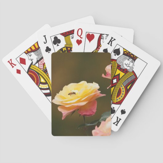 Roos en Bij Boodschappentas Pokerkaarten (Achterkant)
