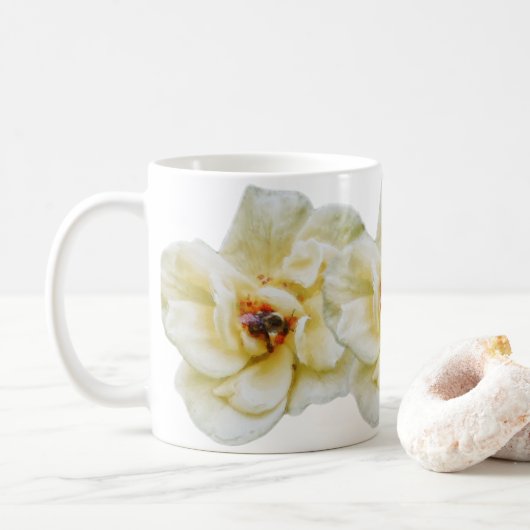 Roos en bijen koffiemok (Met donut)