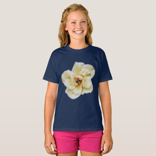 Roos en bijen t-shirt (Voorkant volledig)